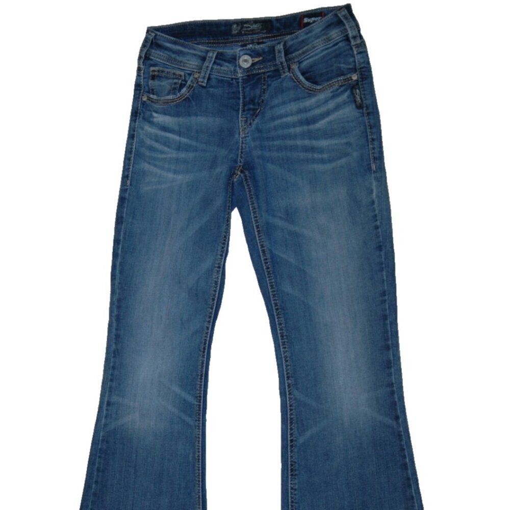Silver Aiko Jeans 26x30 Bootcut Flare Denim Women